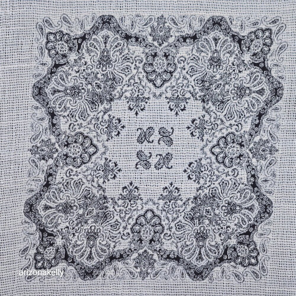 NWOT Wilfred Large Square Scarf Classic Bandana Design Woven - Picture 5 of 11